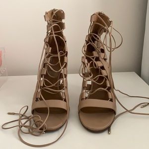 Aquazzura lace up heels